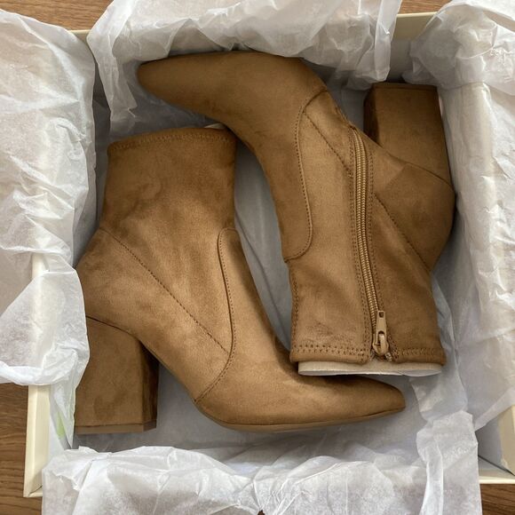 On 34th Womens Lydiaa Pointed-Toe block Heel Booties Black Size 5.5M New - Picture 5 of 16